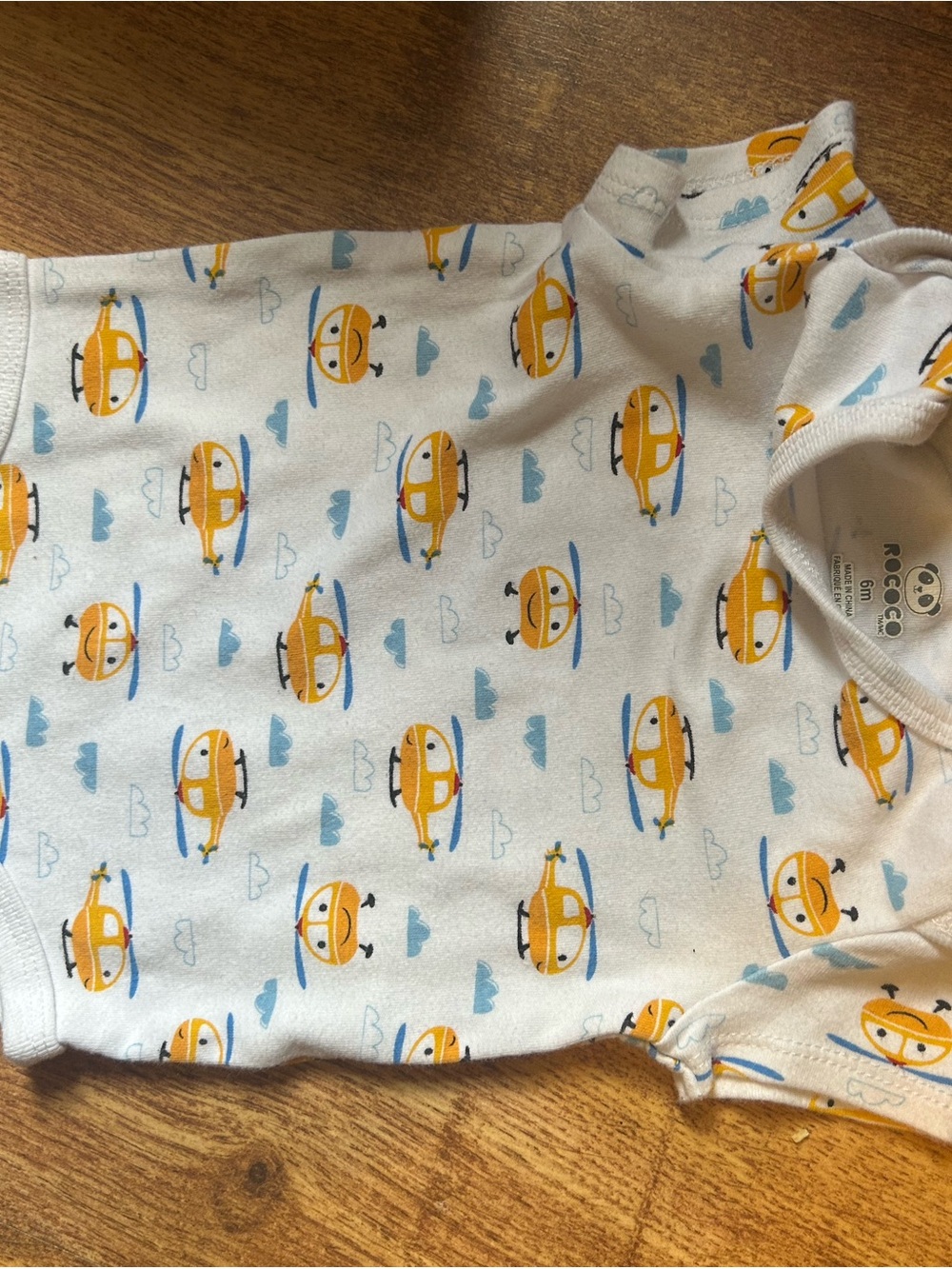 Yellow Submarine Print Baby buttonshirt- Blue & Yellow